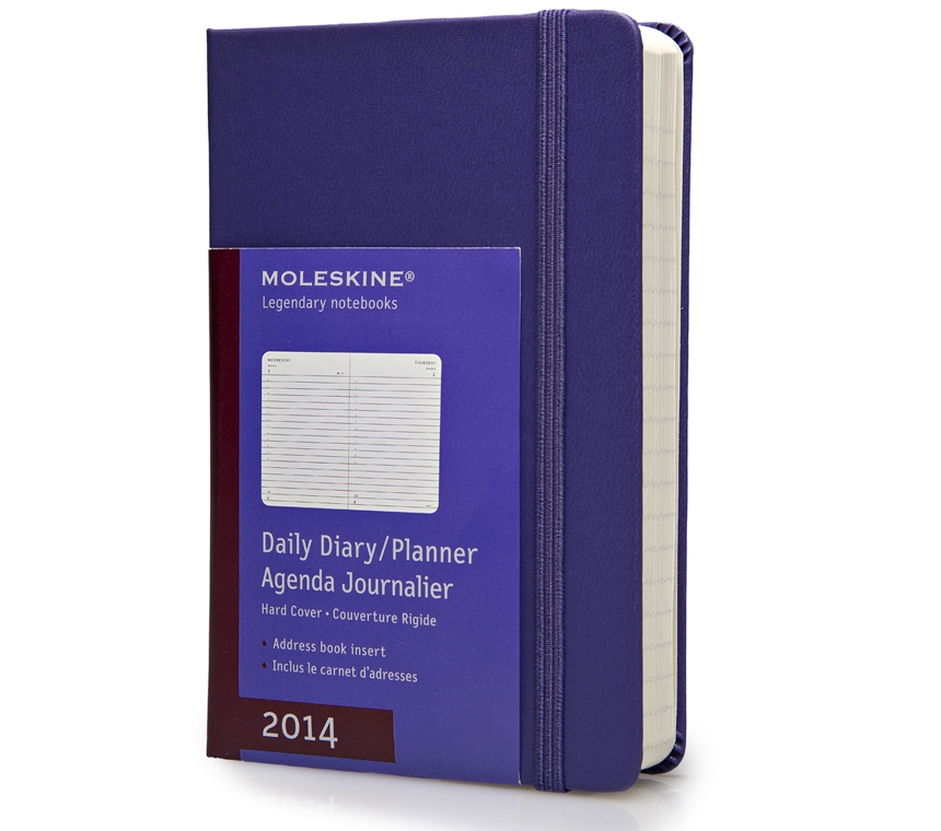Ежедневник Moleskine Classic (2014), Pocket (9х14см), фиолетовый