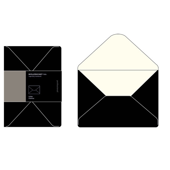 Папка-конверт Moleskine Folio, A4, черная
