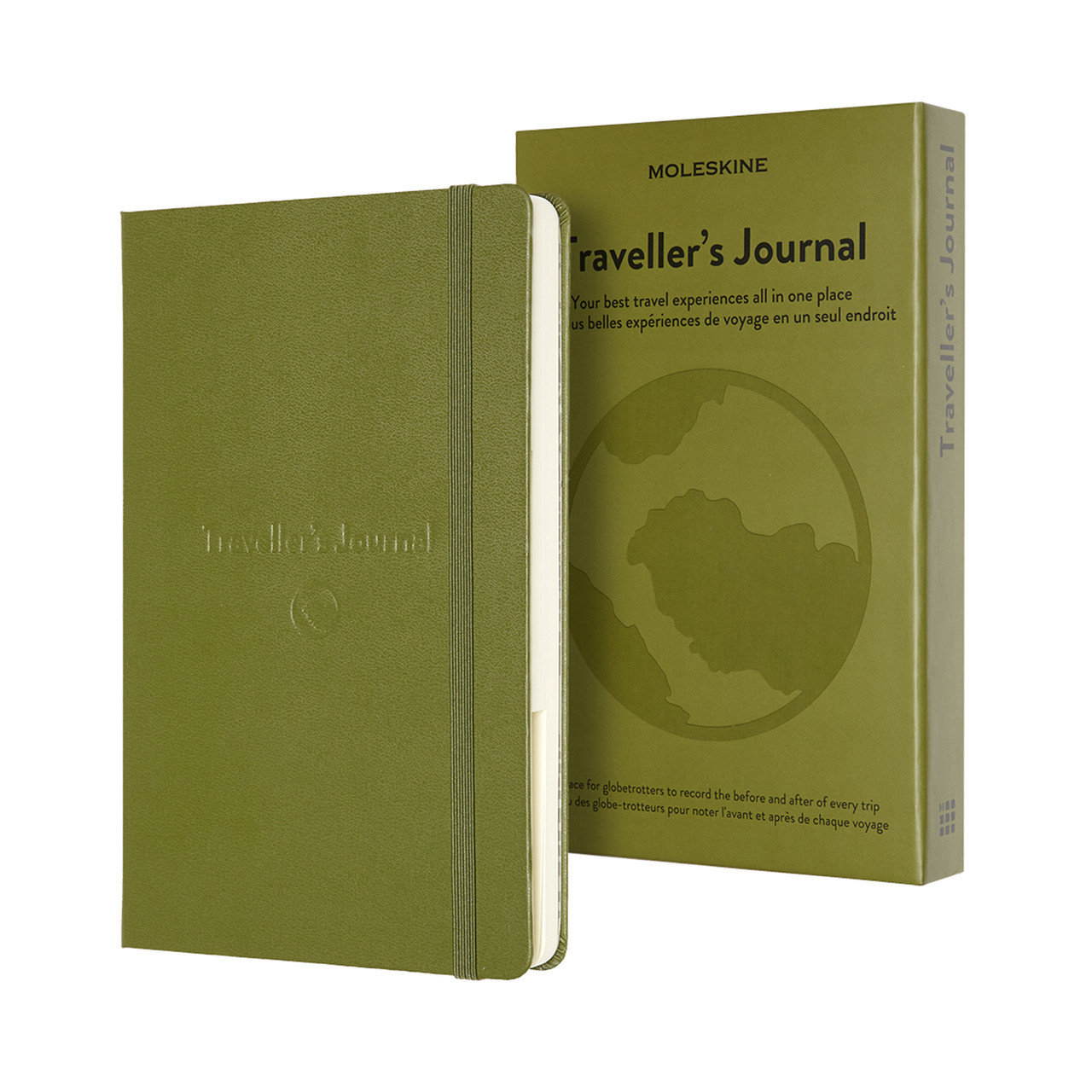 Записная книжка Moleskine Passion Traveller's Journal, Large (13х21см), зеленая