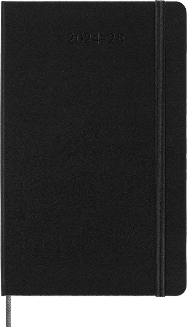 картинка Еженедельник Moleskine Classic (2024-2025), Large (13x21 см), черный от магазина Молескинов