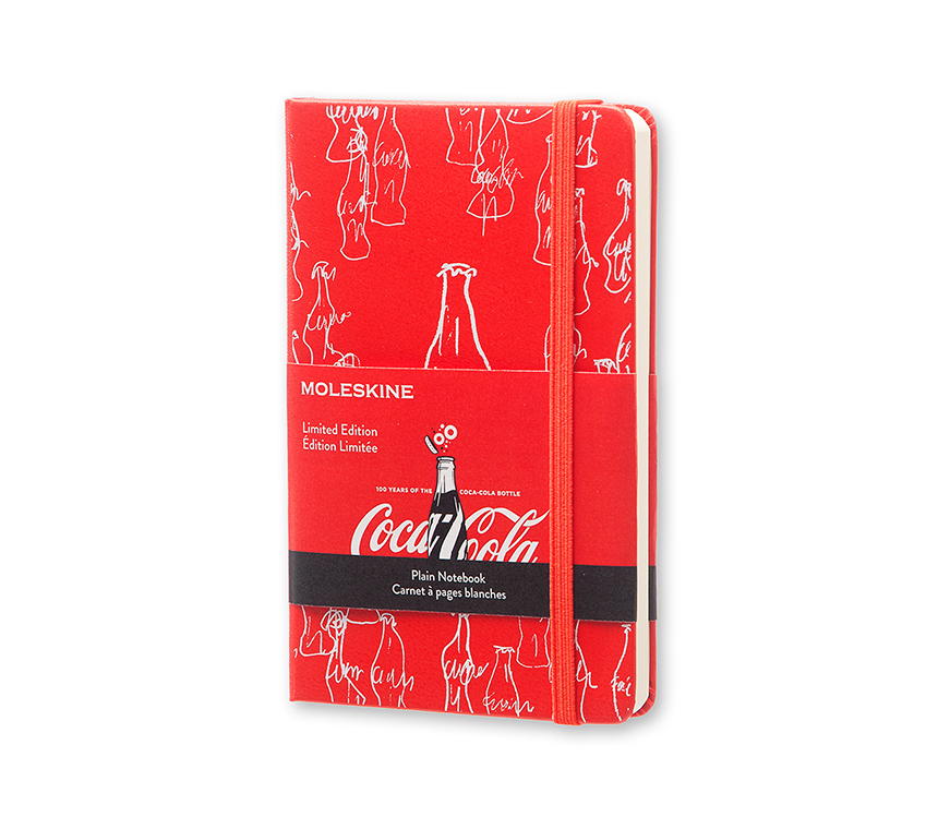 Записная книжка Moleskine Coca-Cola (нелинованная), Pocket (9х14см), красная
