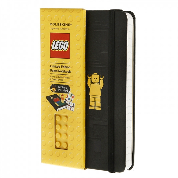 Записная книжка Moleskine Lego (в линейку), Pocket (9х14см), черная
