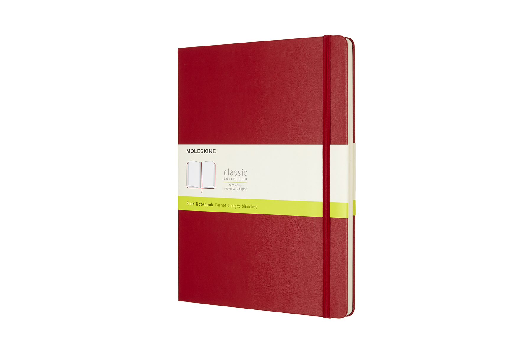 Записная книжка Moleskine Classic (нелинованная), XLarge (19х25 см), красная