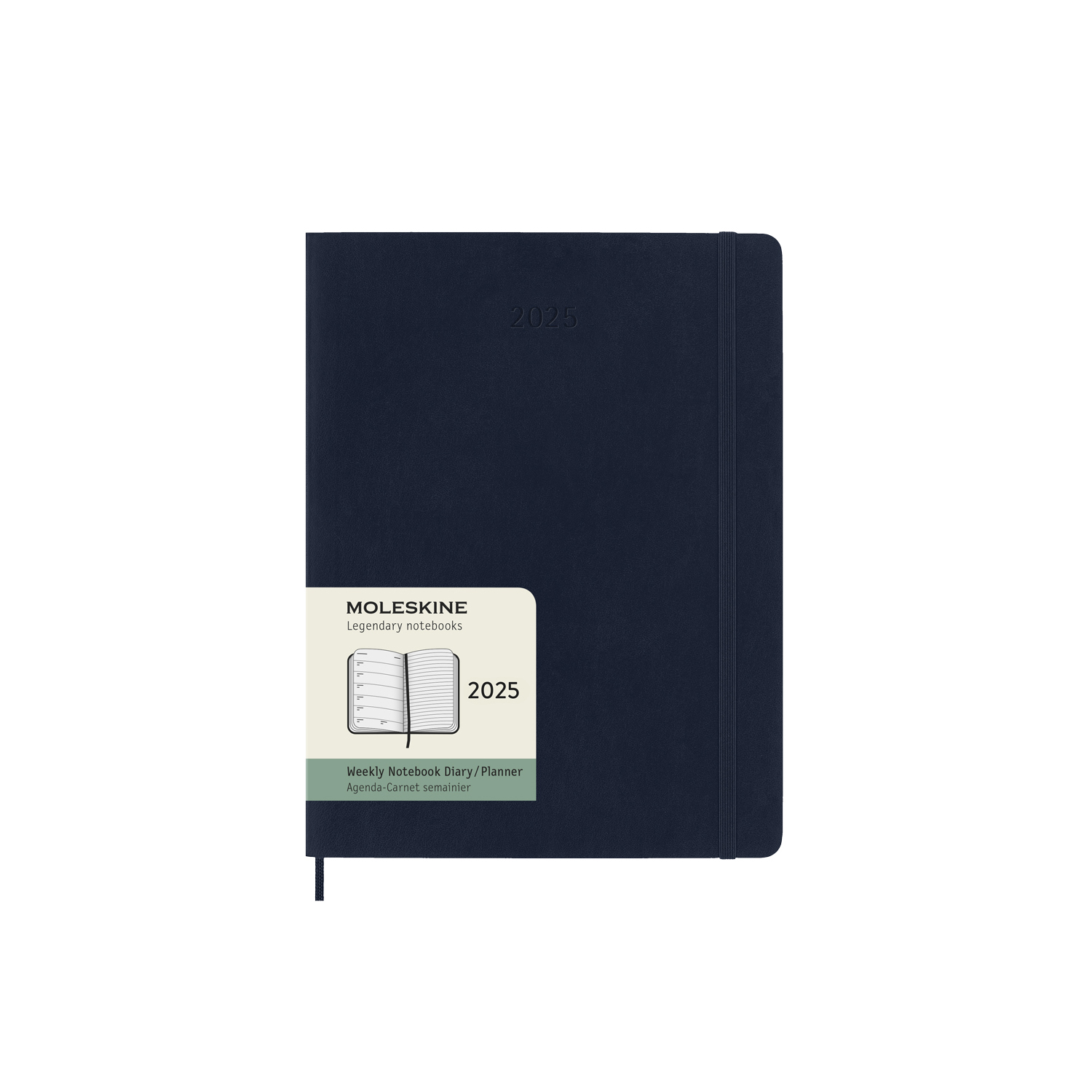 картинка Еженедельник Moleskine Classic Soft (мягкая обложка), 2025, XLarge (19x25 см), синий от магазина Молескинов