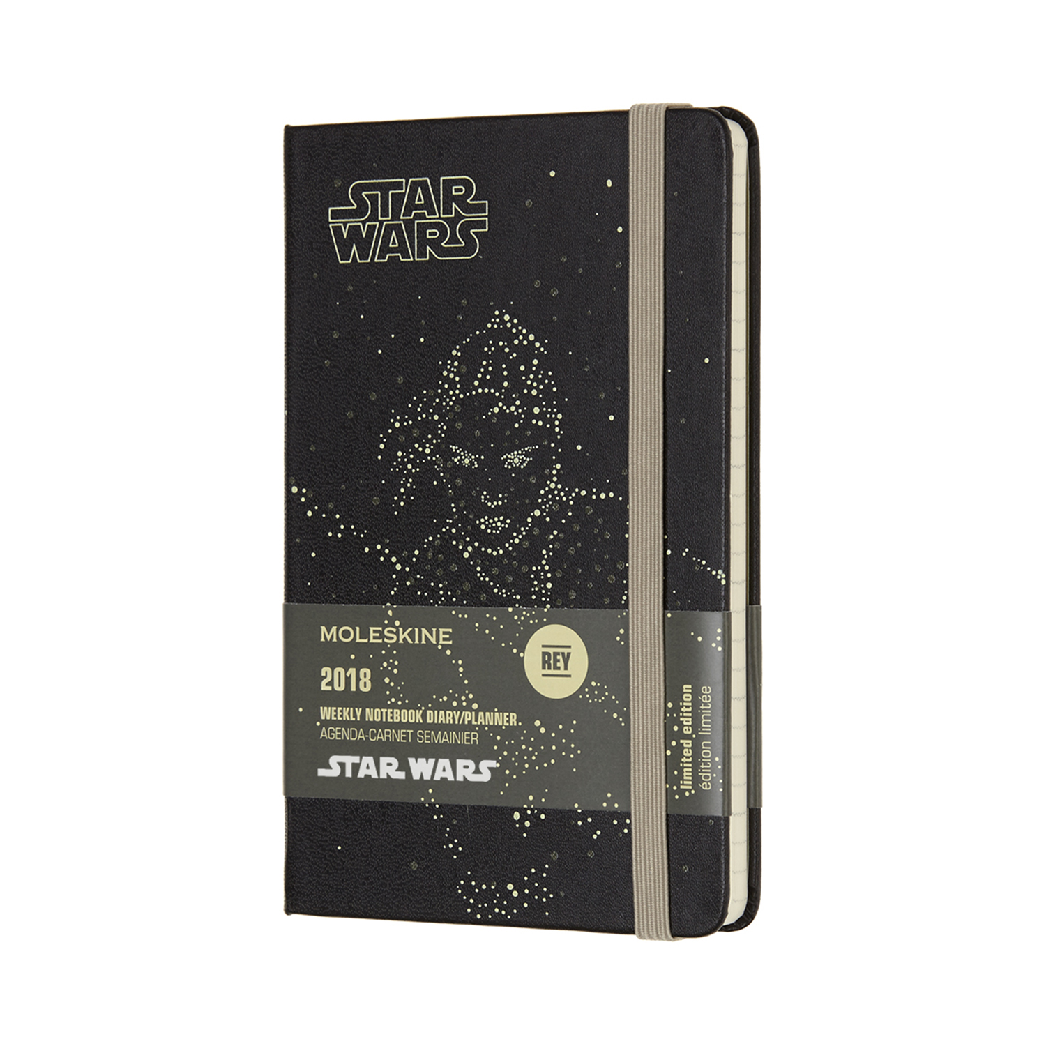 картинка Еженедельник Moleskine Star Wars (2018), Pocket (9x14 см), черный от магазина Молескинов
