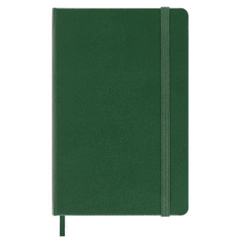 картинка Записная книжка Moleskine Classic (в линейку), Pocket (9х14см), зеленая от магазина Молескинов