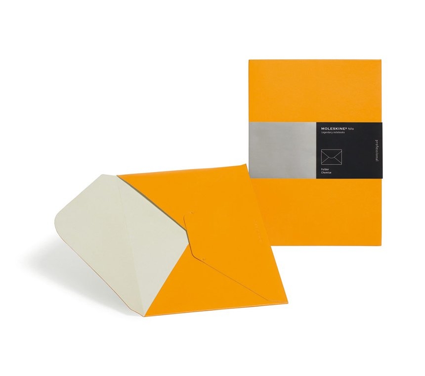 Папка-конверт Moleskine Folio, A4, темно-оранжевая