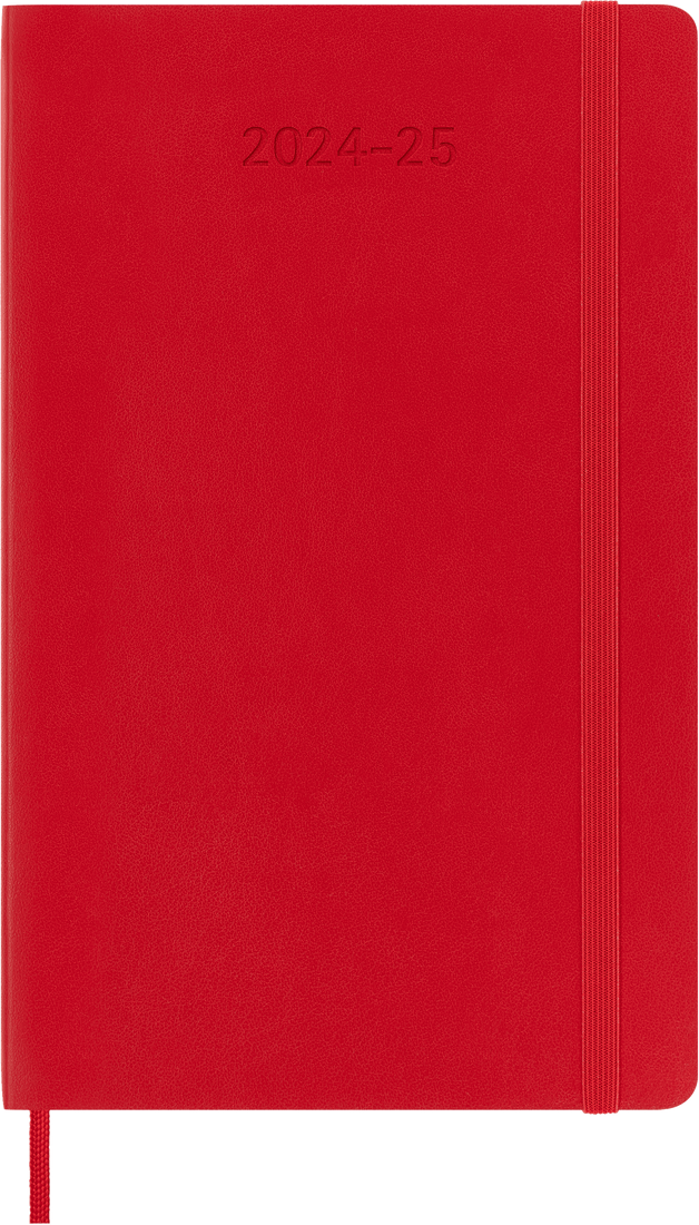 картинка Еженедельник Moleskine Classic Soft (мягкая обложка), (2024-2025), Large (13x21 см), красный от магазина Молескинов