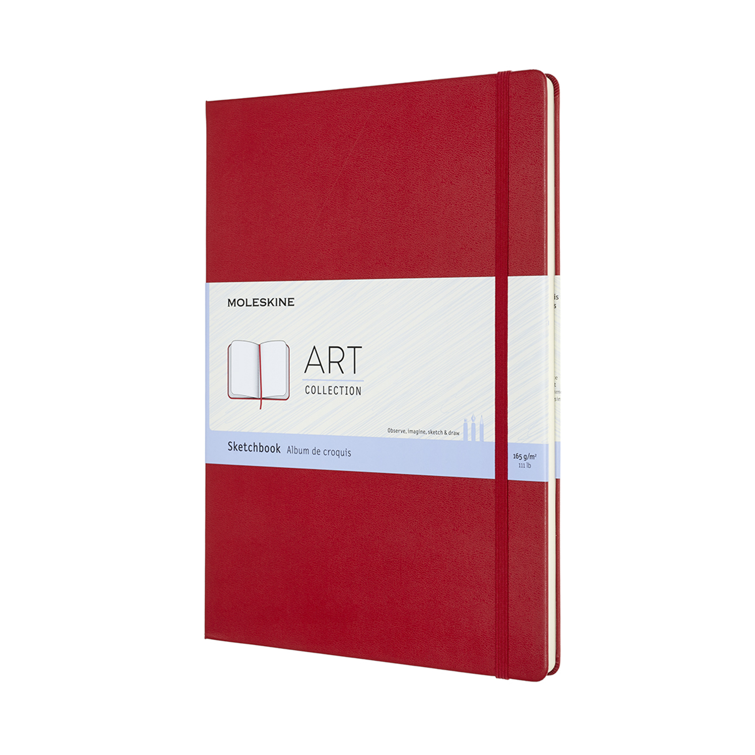 Записная книжка Moleskine Sketchbook (скетчбук для рисунков), А4, красная