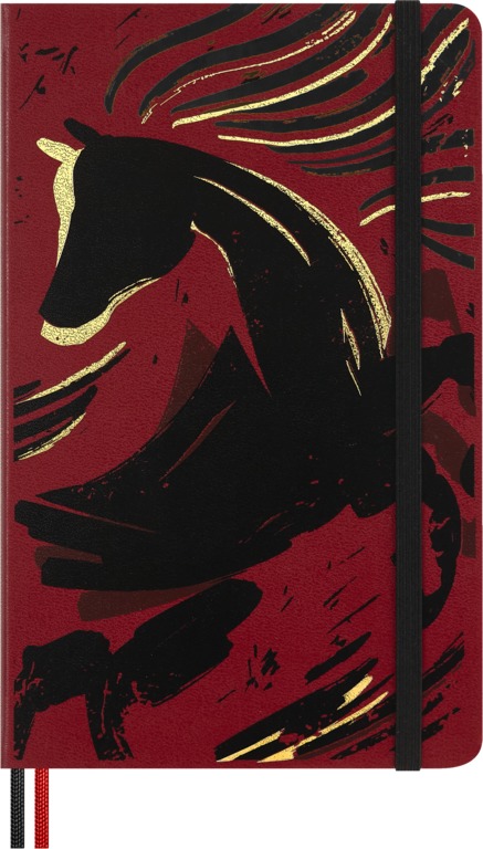 картинка Записная книжка Moleskine Limited Edition Year of the Horse  , в линию, Large (13x21см),  (без подарочной коробки) от магазина Молескинов