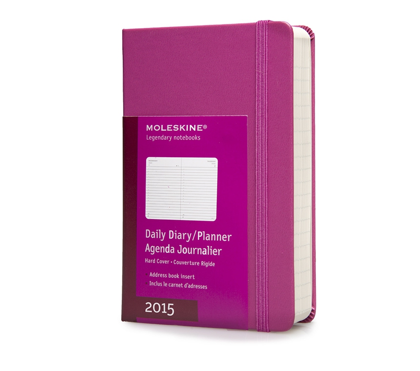Ежедневник Moleskine Classic (2015), Pocket (9x14см), розовый