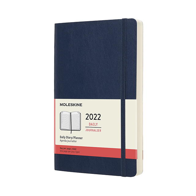 Ежедневник Moleskine Classic Soft (мягкая обложка), 2022, Large (13x21 см), синий