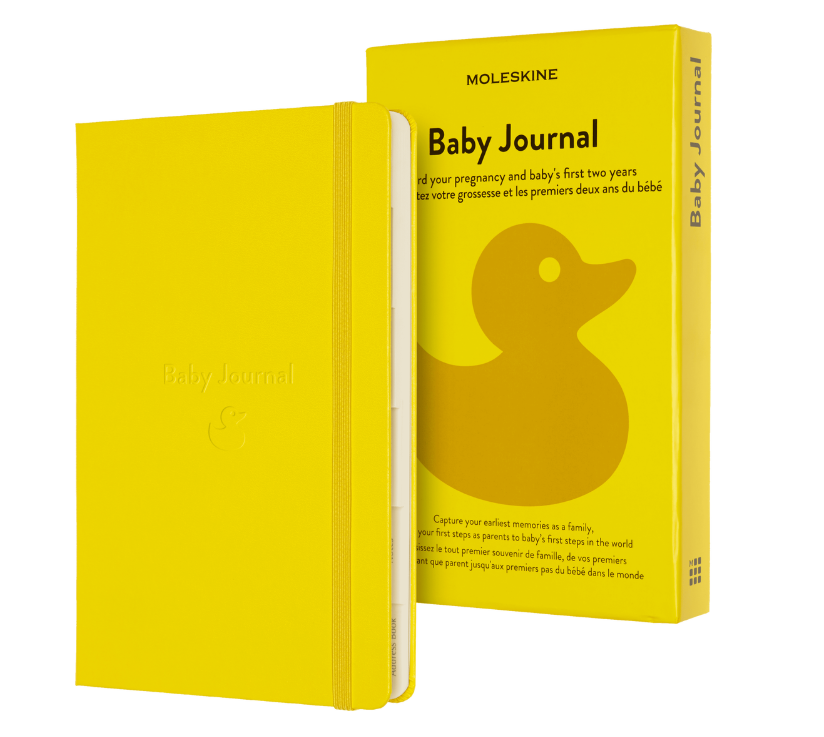 картинка Записная книжка Moleskine Passion Baby Journal, Large (13x21 см), желтая от магазина Молескинов