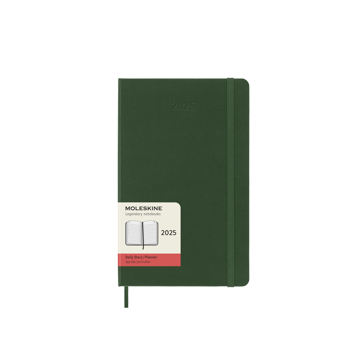 картинка Ежедневник Moleskine Classic 2025, Large (13x21 см), зеленый от магазина Молескинов