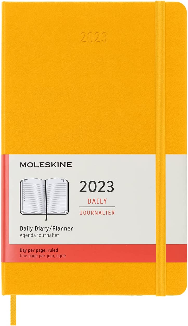 Ежедневник Moleskine Classic 2023, Large (13x21 см), оранжевый
