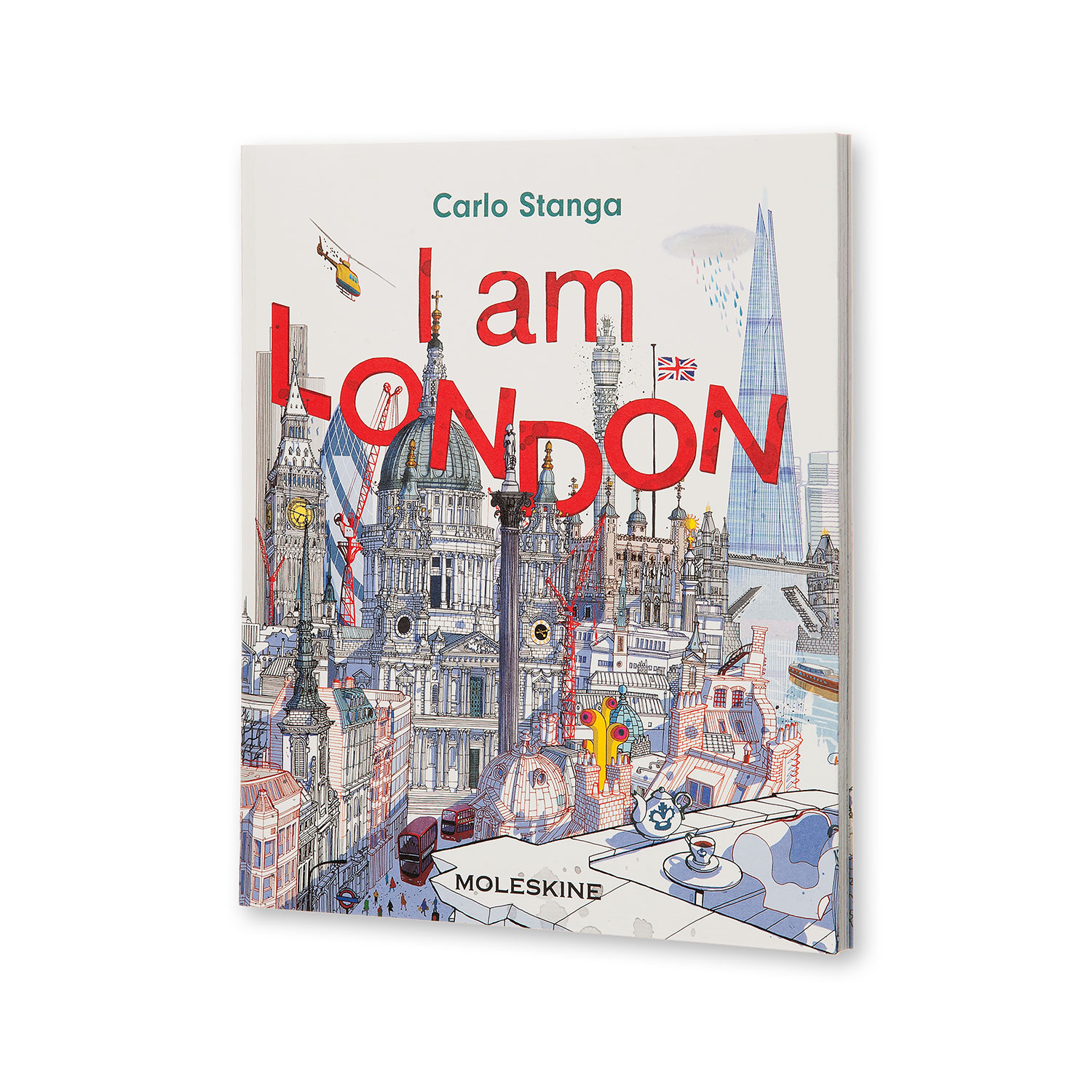 Книга Moleskine,"Я Лондон", (21х25см), белая, в мягкой обложке