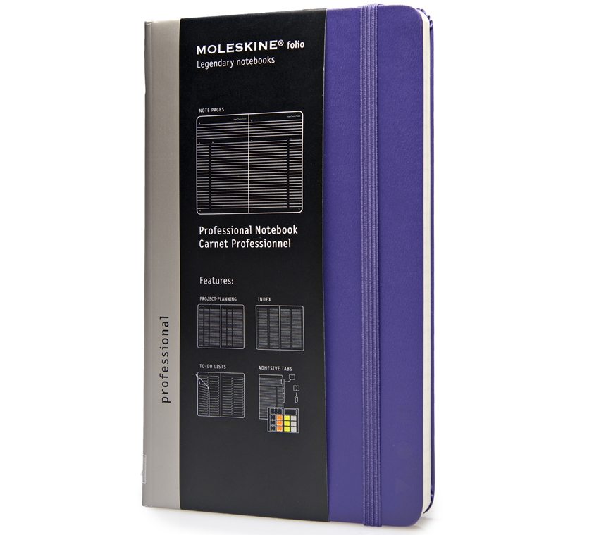 картинка Записная книжка Moleskine Professional, Large (13х21см), фиолетовый от магазина Молескинов