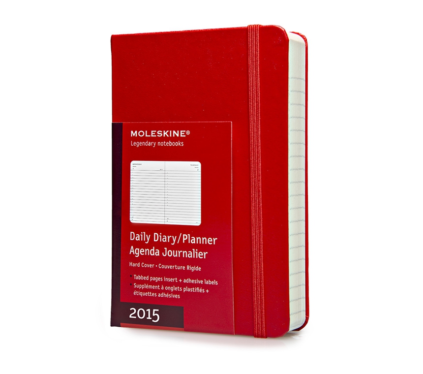 Ежедневник Moleskine Classic (2015), Pocket (9x14см), красный