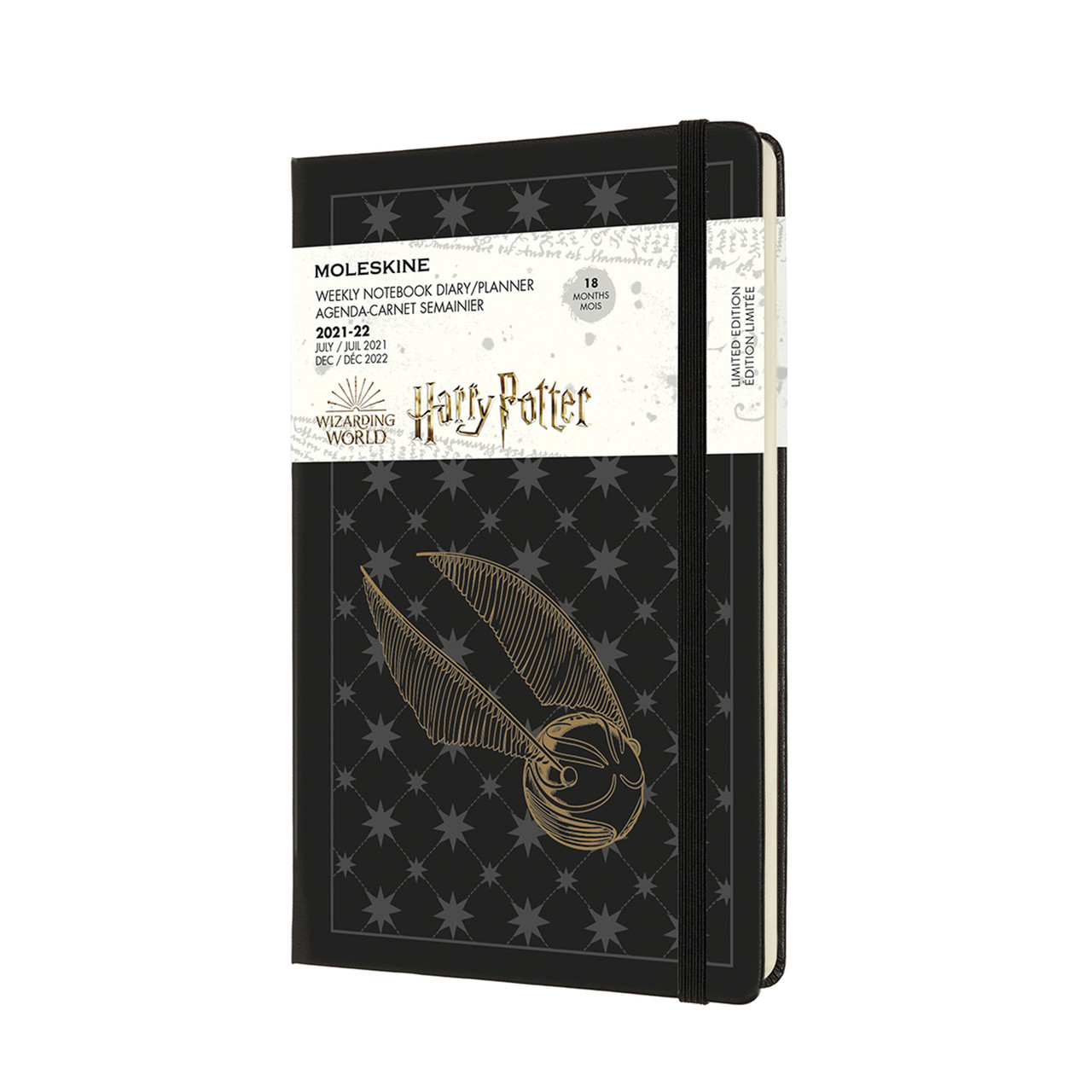 картинка Еженедельник Moleskine Harry Potter (2021-2022), Large (13x21 см), черный от магазина Молескинов