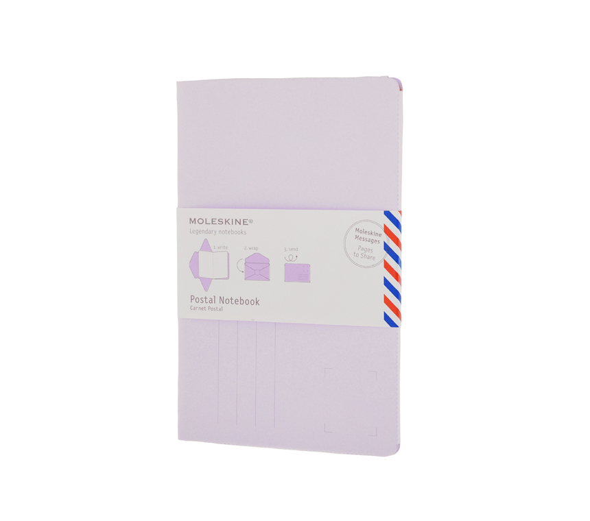 Почтовый набор Moleskine Postal Notebook, Large (11,5х17,5см), сиреневый