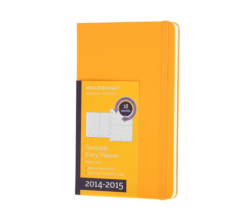 Еженедельник Moleskine Classic (2014/2015), Large (13x21см), желтый