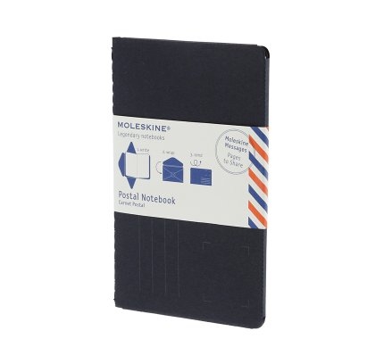 Почтовый набор Moleskine Postal Notebook, Pocket (9х14см), синий