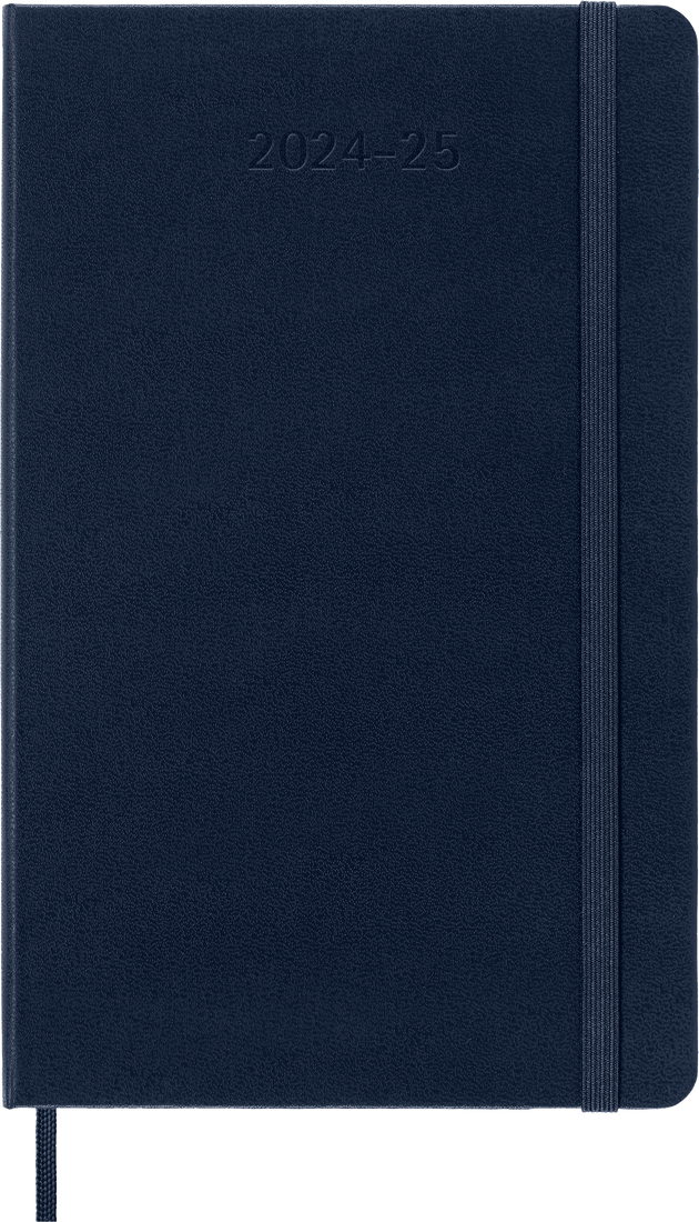 картинка Еженедельник Moleskine Classic (2024-2025), Large (13x21 см), синий от магазина Молескинов