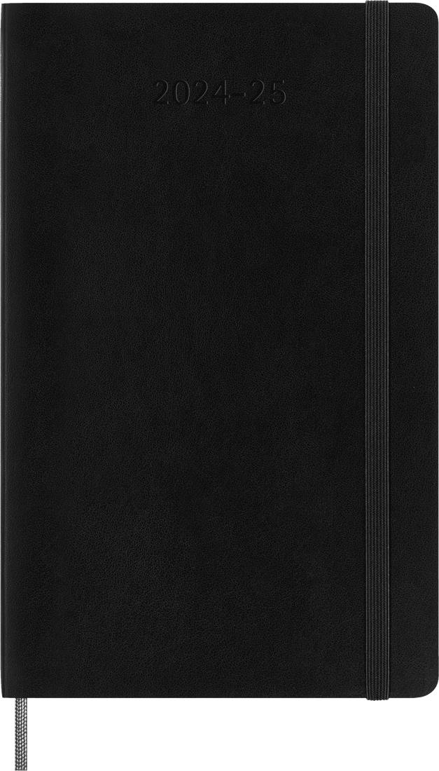 картинка Еженедельник Moleskine Classic Soft (мягкая обложка), (2024-2025), Large (13x21 см), черный от магазина Молескинов