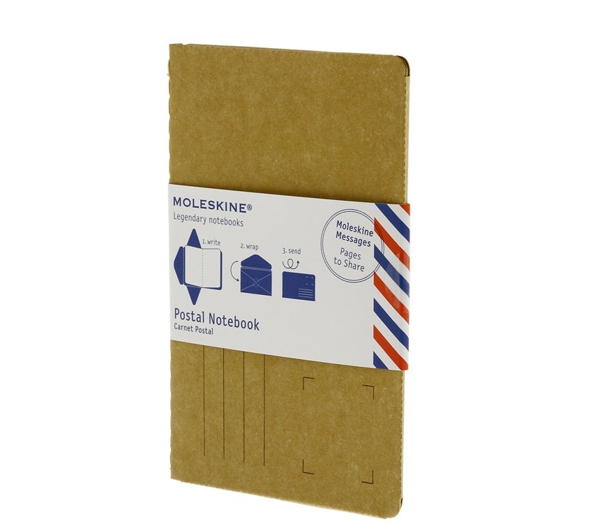 Почтовый набор Moleskine Postal Notebook, Large (11,5х17,5см), горчичный