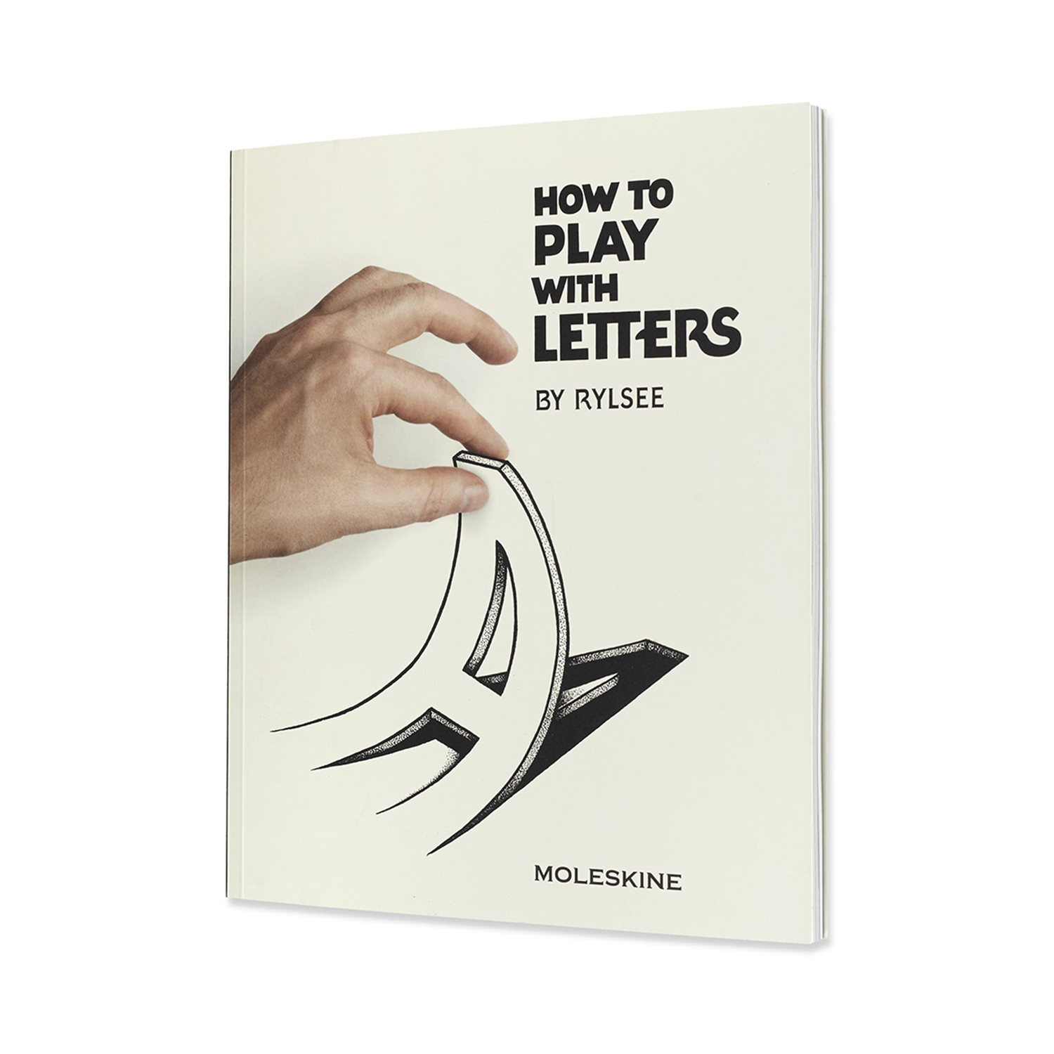 картинка Книга Moleskine,"Как играть с шрифтами", (21х25см), белая, в мягкой обложке от магазина Молескинов