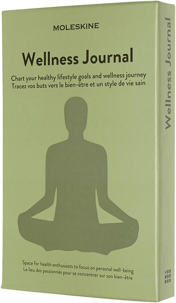 картинка Записная книжка Moleskine Passion Wellness Journal, Large (13x21см), зеленая от магазина Молескинов