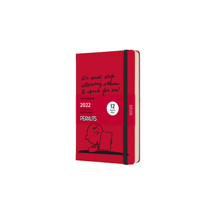 Ежедневник Moleskine Peanuts (2022), Large (13x21 см), красный
