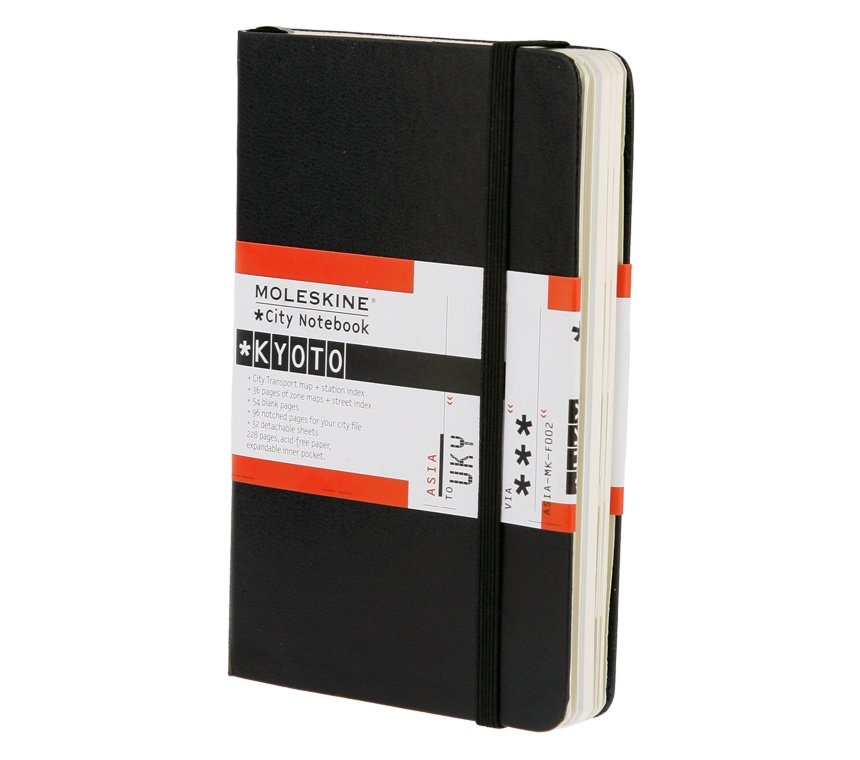 Записная книжка Moleskine City Notebook Kyoto (Киото), Pocket (9х14см), черная