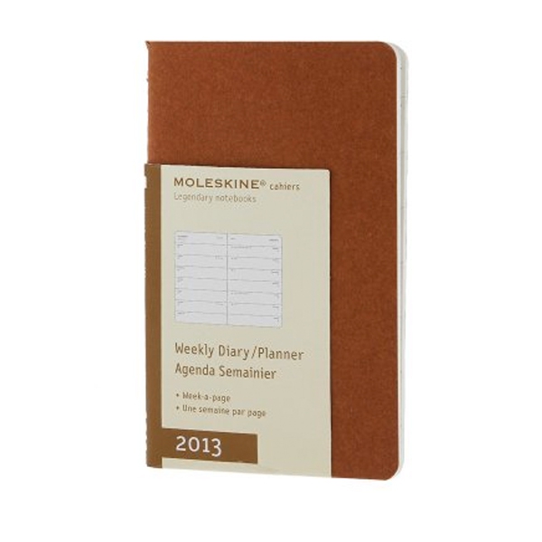 картинка Еженедельник Moleskine Cahier (2013), Pocket (9х14см), терракотовый от магазина Молескинов