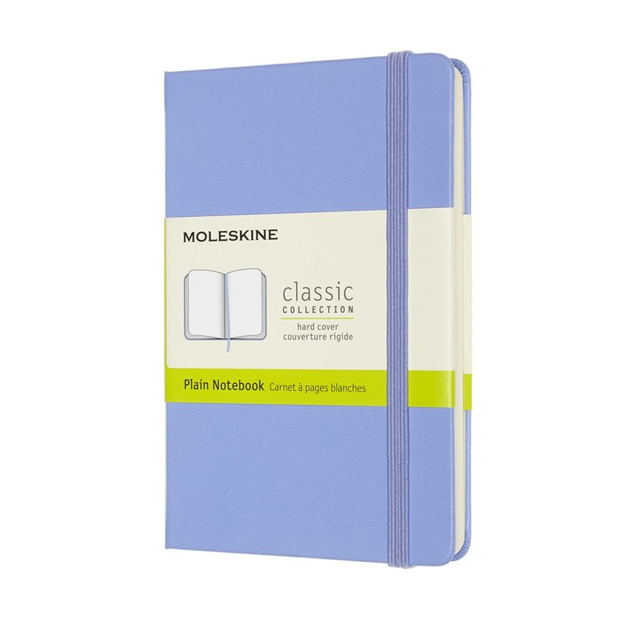 Записная книжка Moleskine Classic (нелиниванная), Pocket (9x14см), Голубая (гортензия)