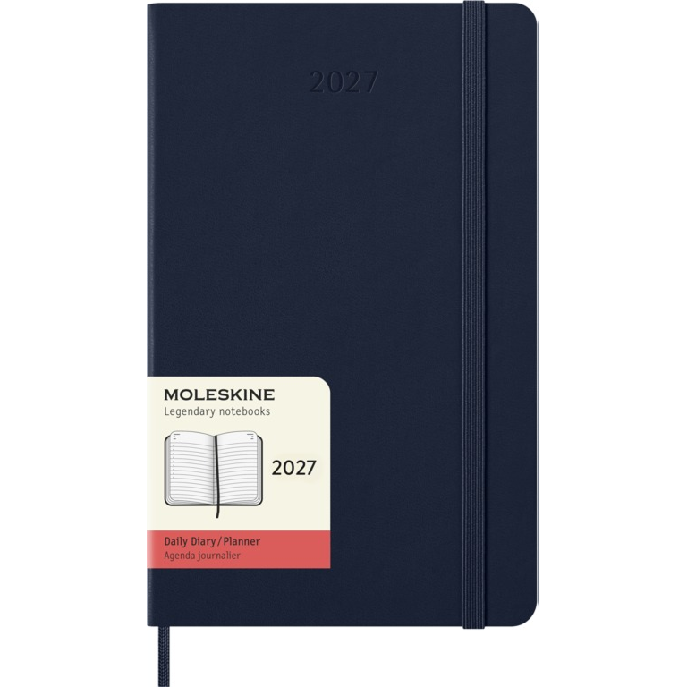 картинка Ежедневник Moleskine Classic 2027, Large (13x21 см), синий от магазина Молескинов