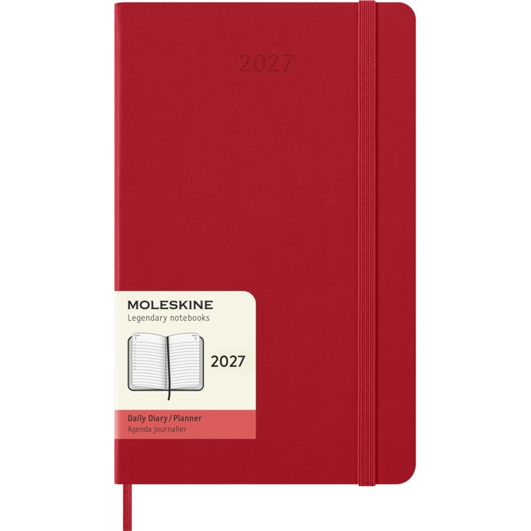 картинка Ежедневник Moleskine Classic 2027, Large (13x21 см), красный от магазина Молескинов