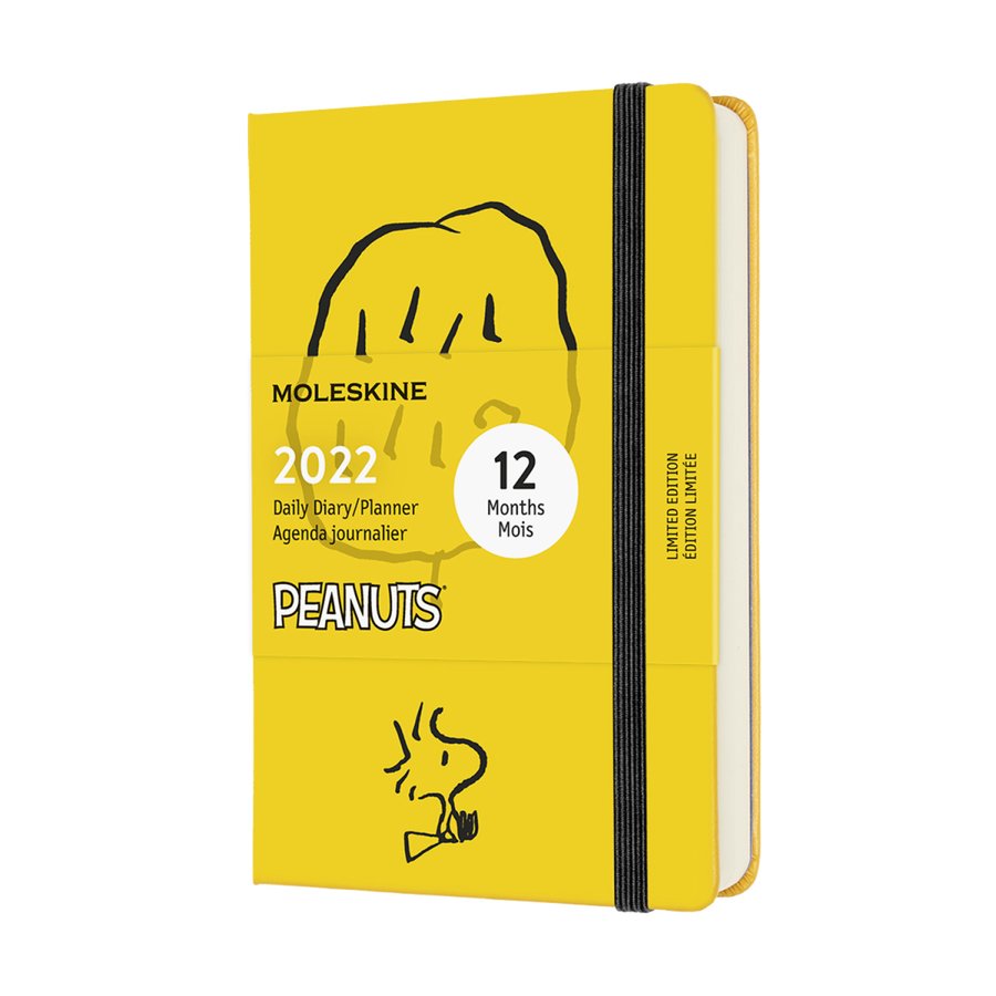 Ежедневник Moleskine Peanuts (2022), Pocket (9x14 см), желтый