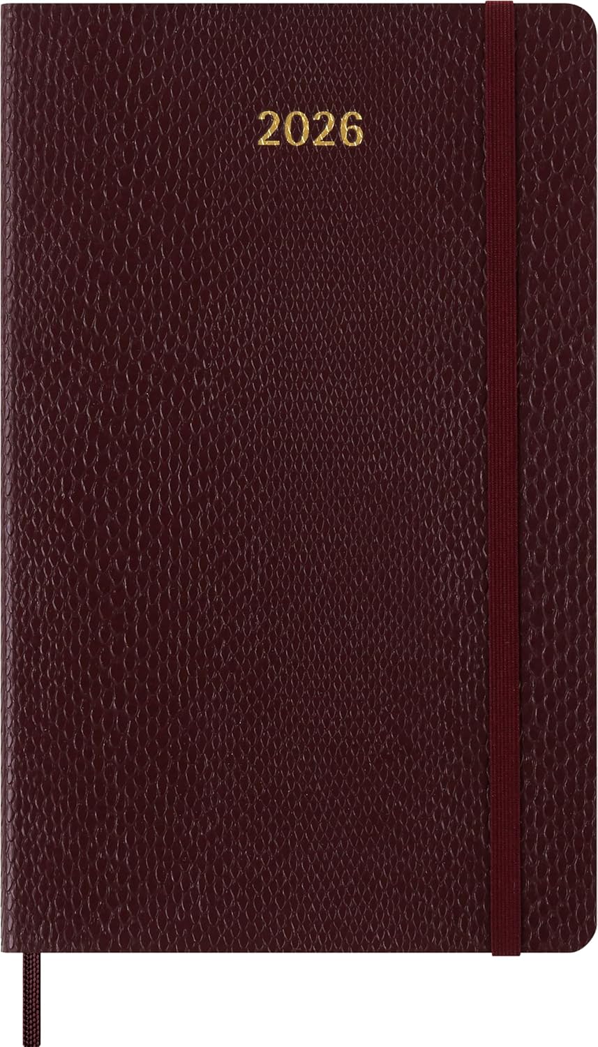 картинка Еженедельник Moleskine PRECIOUS & ETHICAL Mamba, Large (13x21), мягкая обложка, бордовый от магазина Молескинов