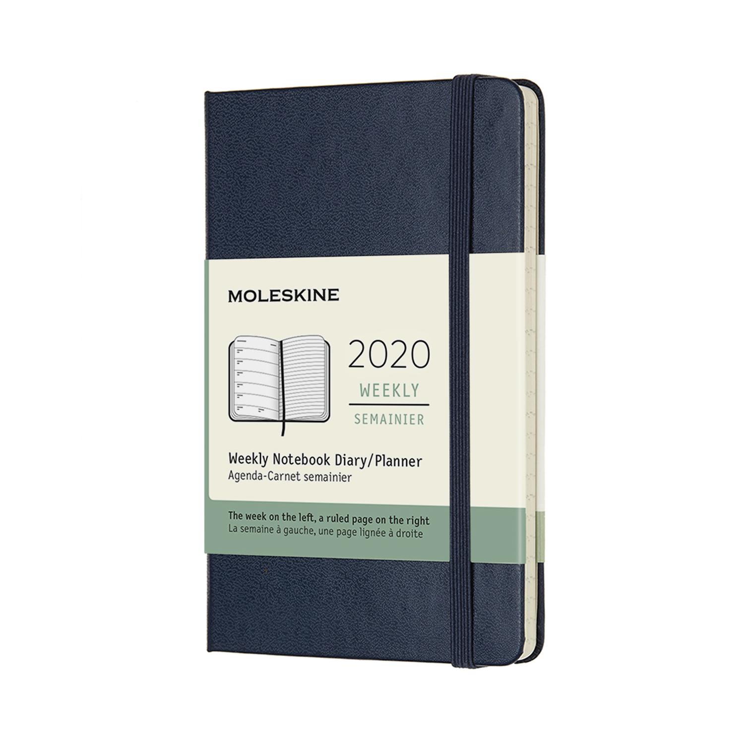 картинка Еженедельник Moleskine Classic (2020), Pocket (9x14 см), темно-синий от магазина Молескинов