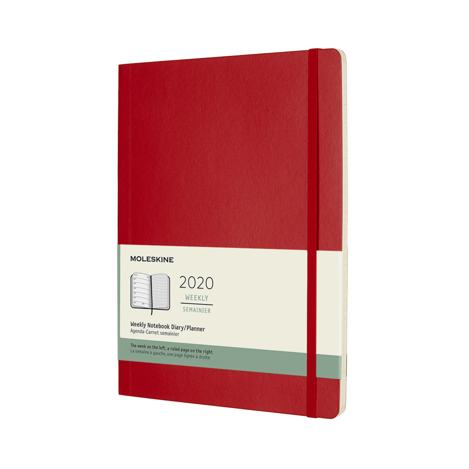 картинка Еженедельник Moleskine Classic (2020), XLarge (19х25см), красный от магазина Молескинов