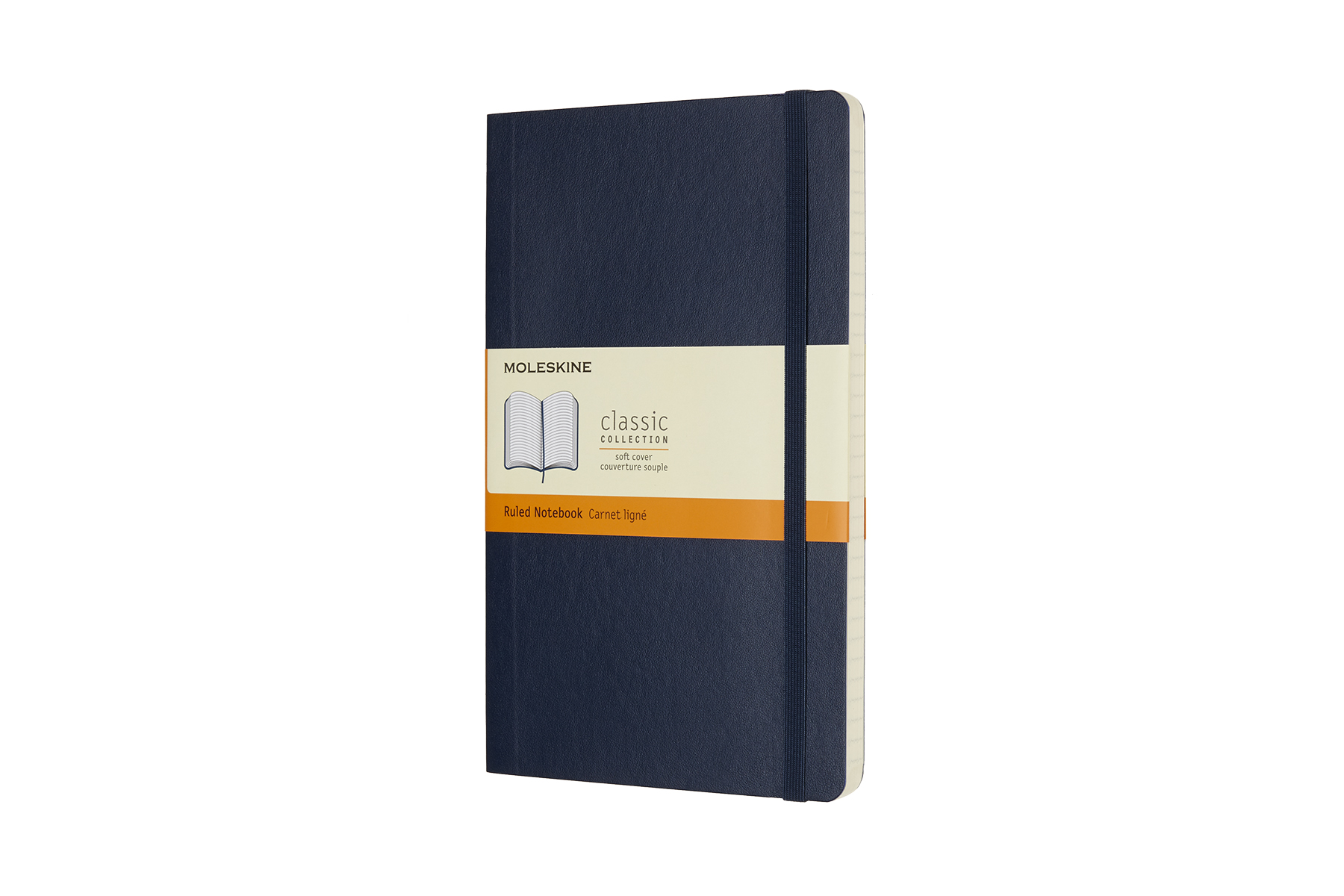 Записная книжка Moleskine Classic Soft(мягкая обложка), в линейку, Large (13х21 см), синяя