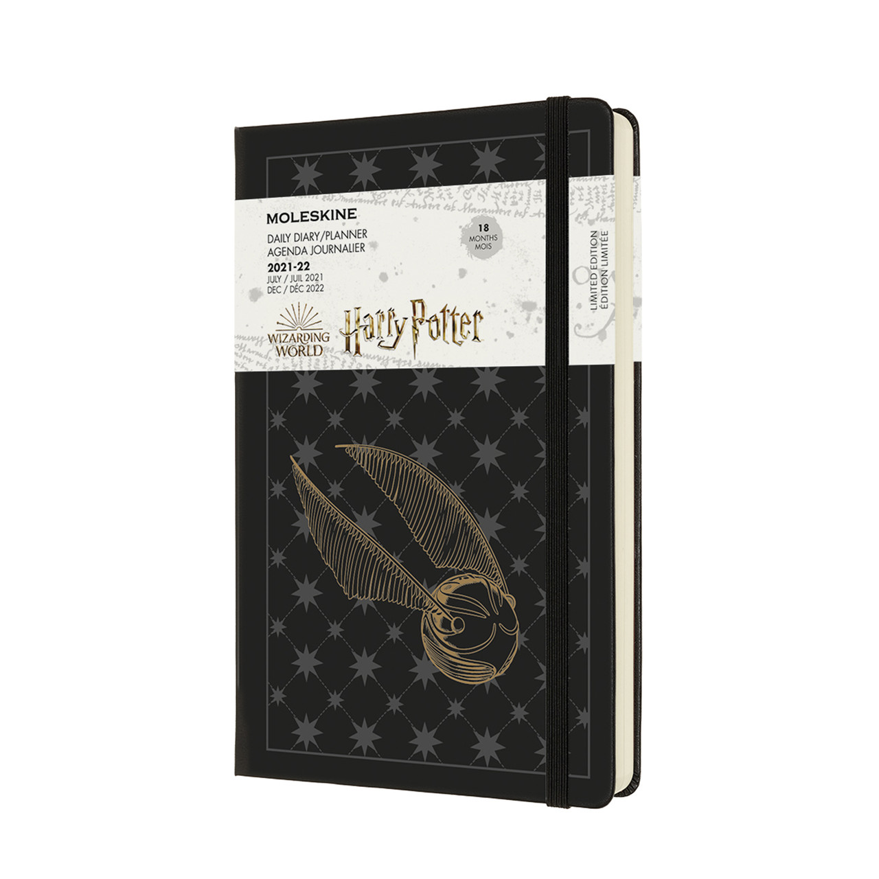 картинка Ежедневник Moleskine Harry Potter (2021-2022), Large (13x21 см), черный от магазина Молескинов