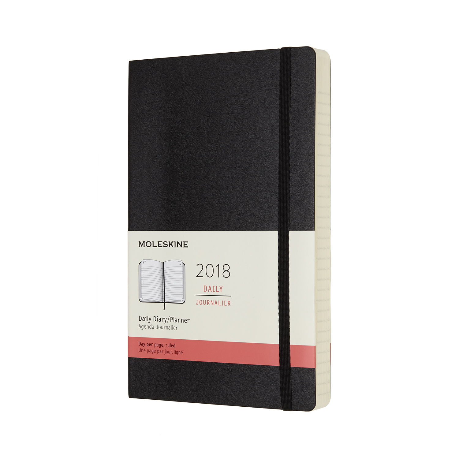 картинка 2 ежедневника Moleskine Classic Soft (2018), Large (13x21 см), черные от магазина Молескинов