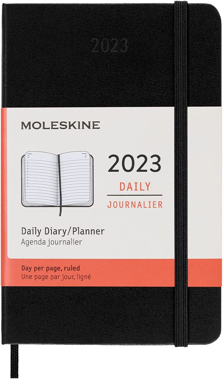 Ежедневник Moleskine Classic 2023, Pocket (9x14 см), черный