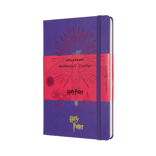 Записная книжка Moleskine Harry Potter Оrder of the Phoenix (в линейку), Large (13x21см), фиолетовая