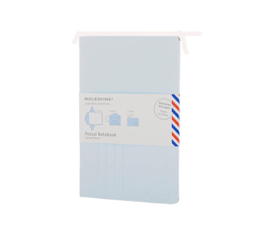 Почтовый набор Moleskine Postal Notebook, Large (11,5х17,5см), голубой