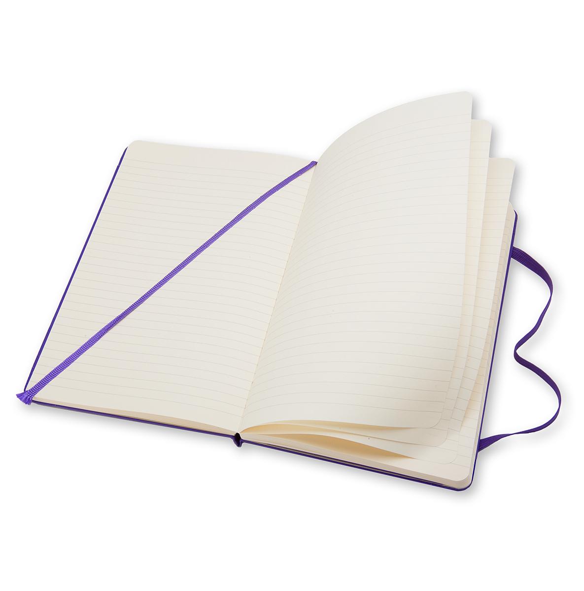 Записная книжка Moleskine Classic (в линейку), Large (13х21см), фиолетовая