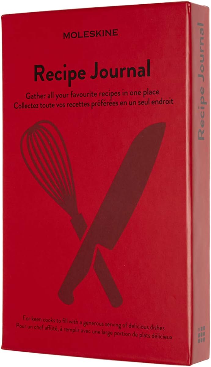 картинка Записная книжка Moleskine Passion Recipe Journal, Large (13x21 см), красная от магазина Молескинов