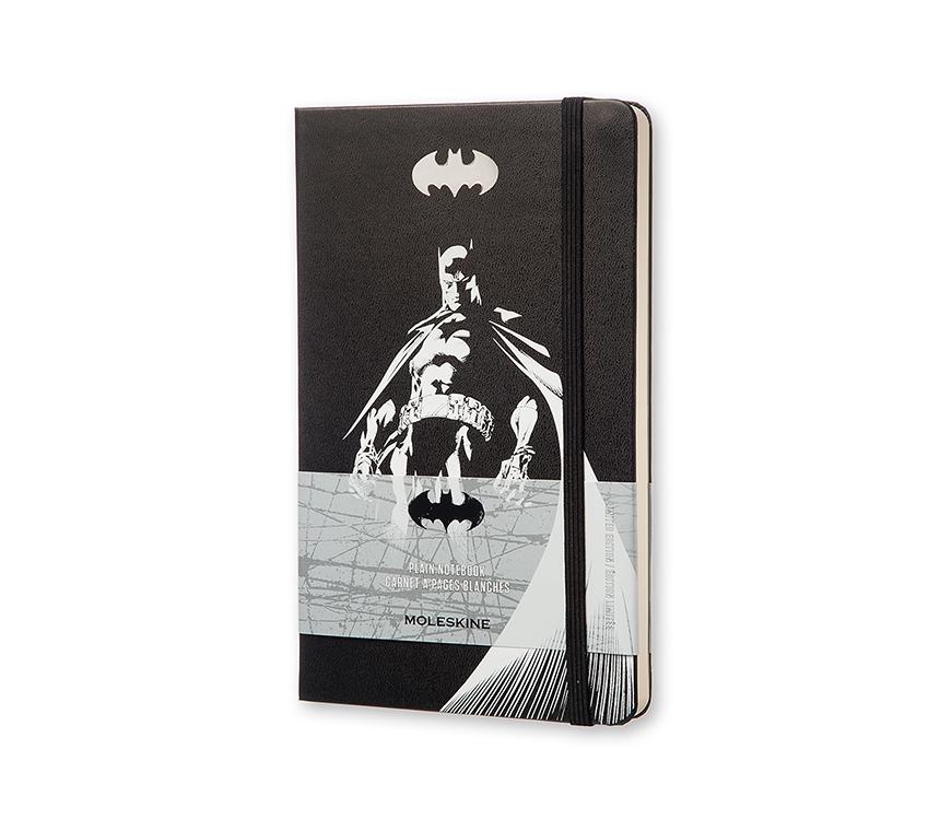 Записная книжка Moleskine Batman (нелинованная), Large (13x21см), черная